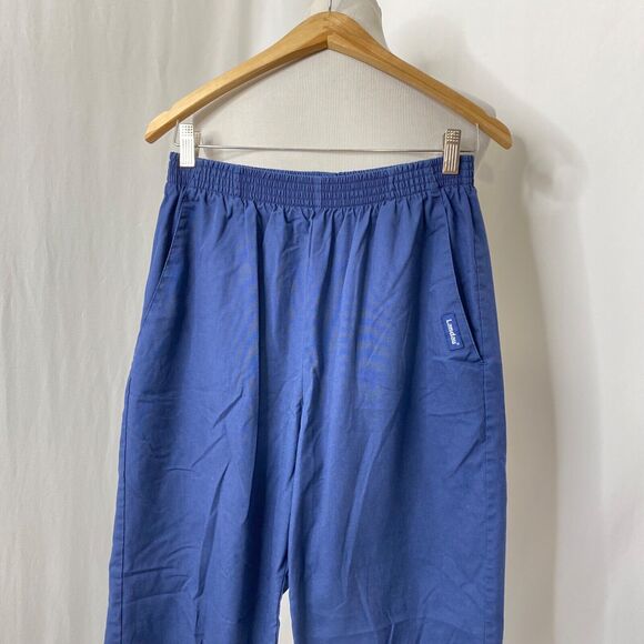 Womens Medium Scrub Pants Landau Blue Elastic Waist and Ankles - Picture 3 of 12